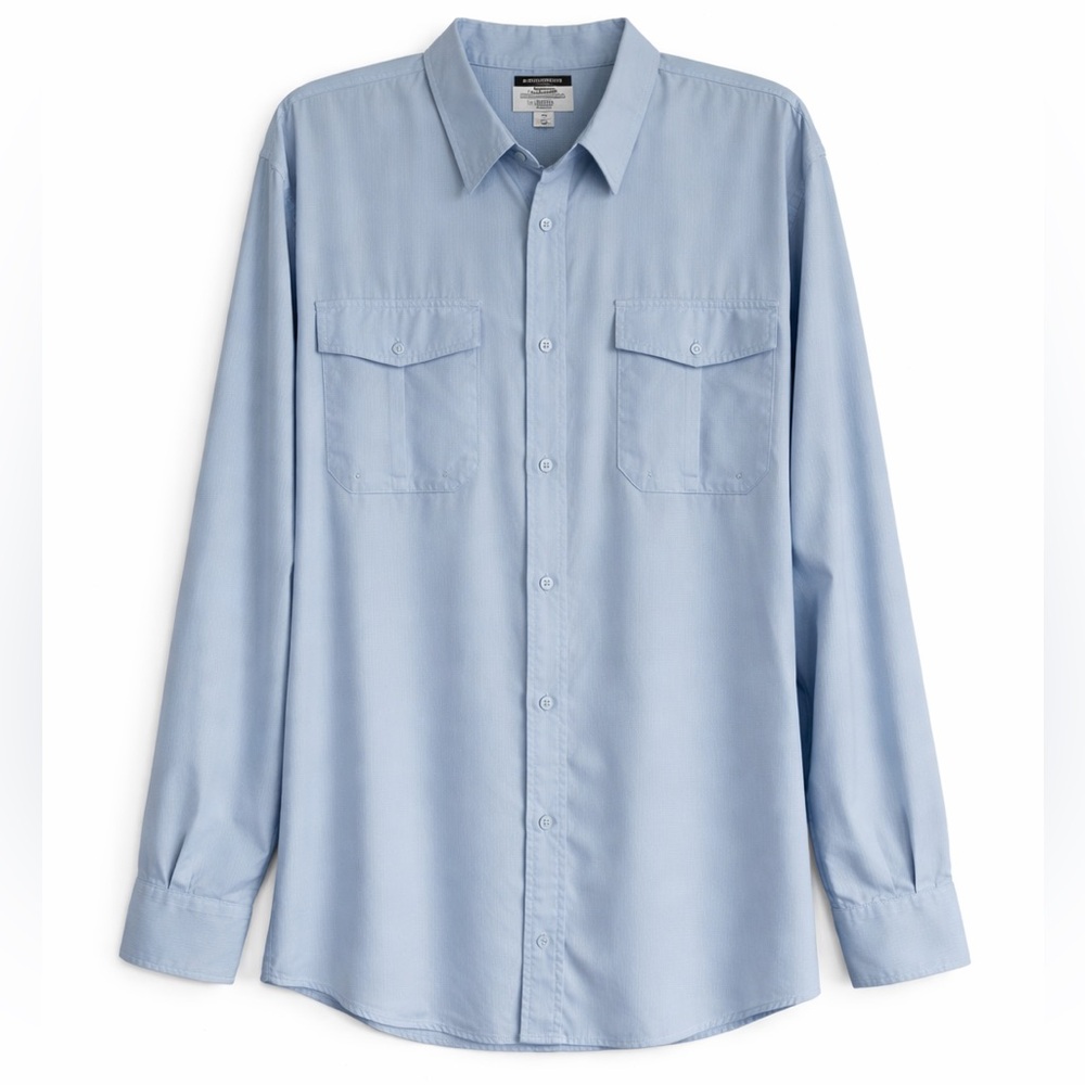 AFTCO button down shirt light blue fisherman size 2X